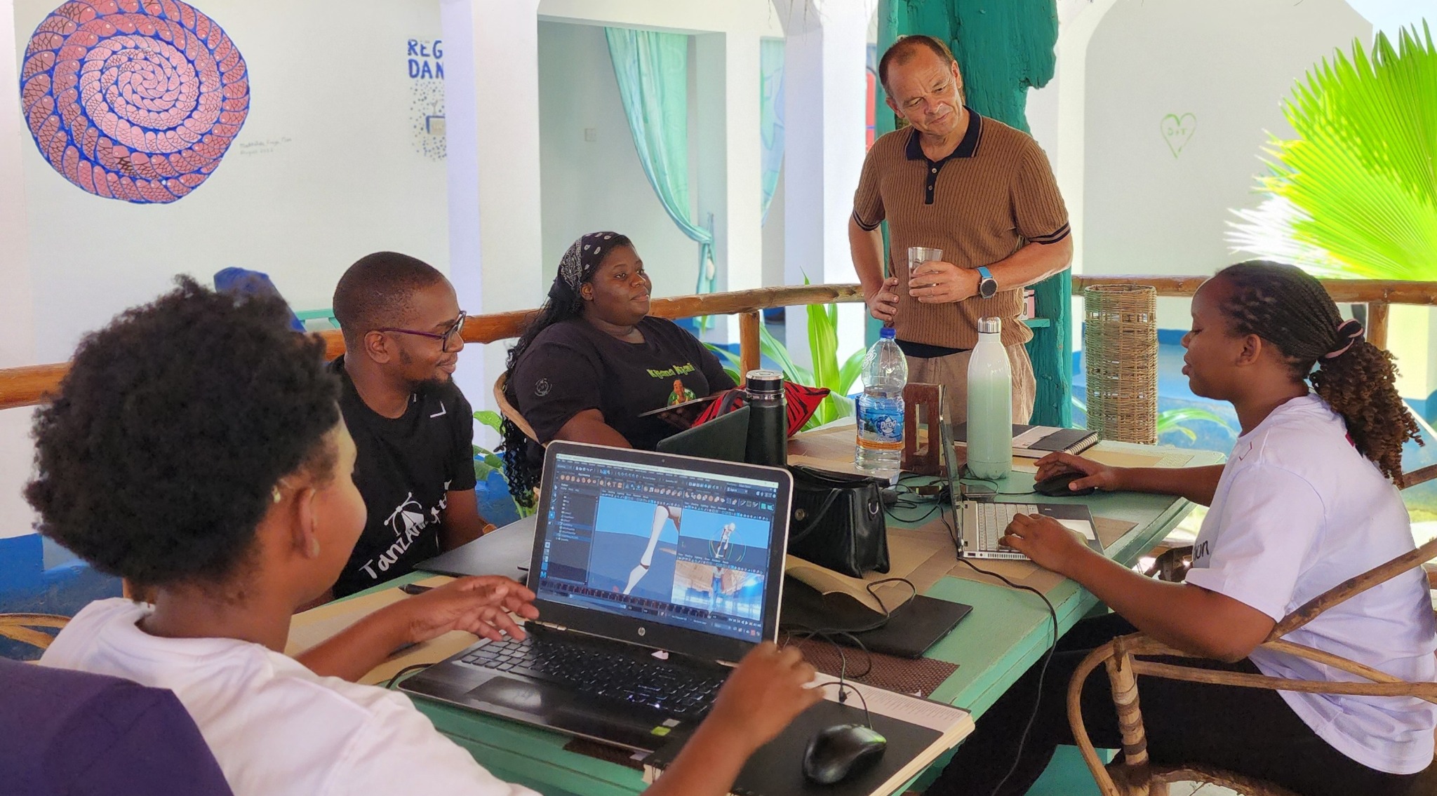 TanzAnimation participants at an exchange event